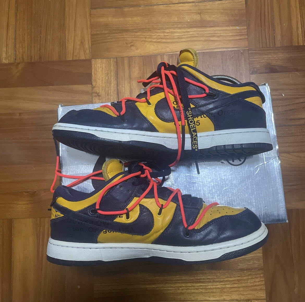 Size 9 - Nike Dunk Low x OFF-WHITE University Gold 2019 Size 9 - Nike Dunk Low x OFF-WHITE University Gold 2019