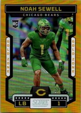 2023 SCORE GOLD ZONE PARALLEL #396 NOAH SEWELL RC 37/50
