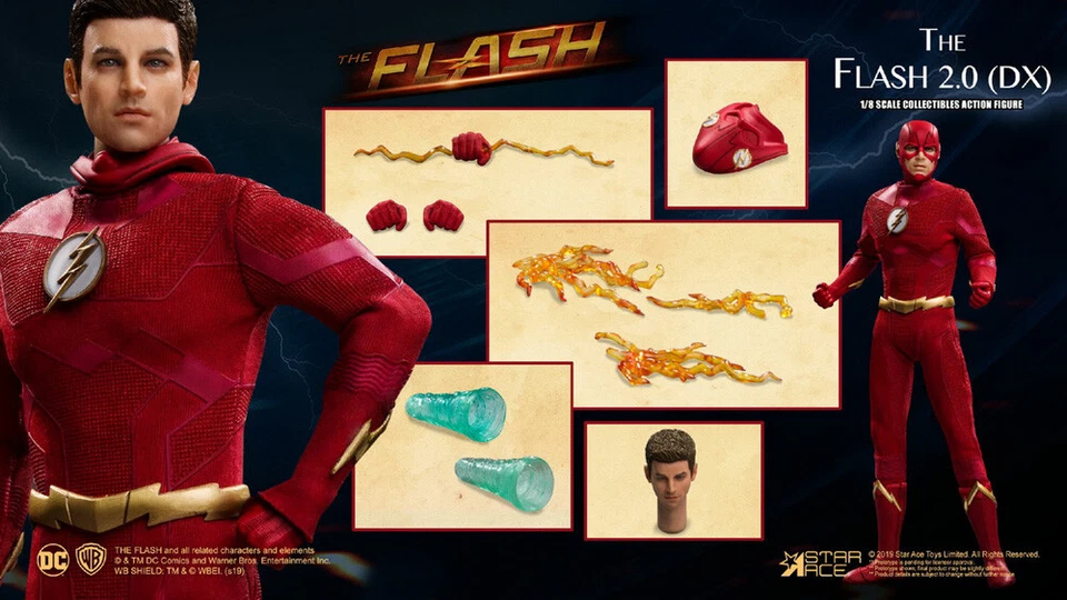 Figura de acción STAR ACE TOYS The Flash 2.0 muñeca modelo edición de lujo de 8,6 pulgadas Foto 3 de 4