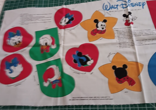 Disney Babies Fabric Panel Christmas Stockings and Ornaments to Make - Picture 5 of 15