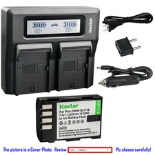 Kastar Battery LCD Dual Fast Charger for Panasonic DMW-BLF19e & Lumix DMC-GH3HGK