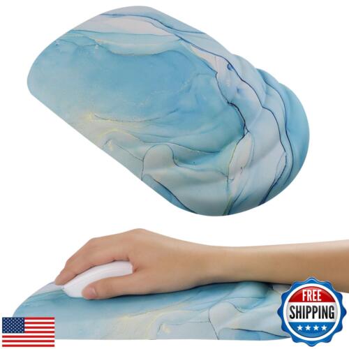 Mouse Pad Wrist Wrist Rest, Comfortable Memory Foam Wrist Rest, Non-Slip PU B