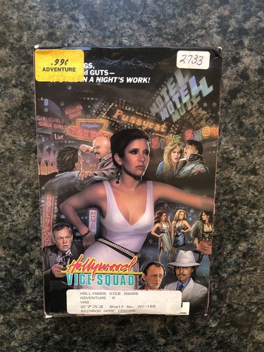 Hollywood Vice Squad 1986 Big Box VHS Carrie Fisher READ DESCRIPTION - Picture 1 of 10