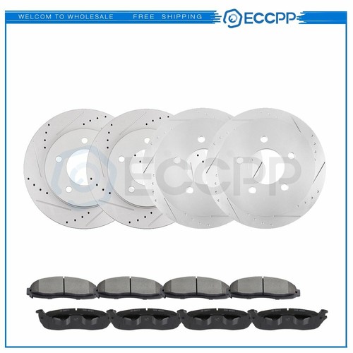 Ceramic Brake Pads And Rotors Front Rear For 2000 2001 20022003 Ford F