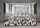 L. S. Lowry The Auction CANVAS PAINTING ART PRINT POSTER 1868