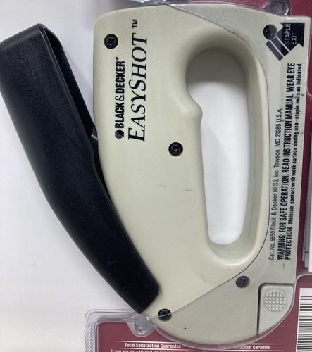 Cucitrice Easy Shot Black and Decker 1996 vintage #5650 Easyshot nuova sigillata - Foto 6 di 8