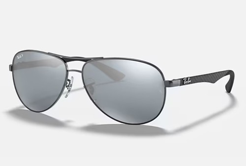 Ray Ban RB8313 Polarized Gray Silver Mirror Replacement Lenses 58-13mm  GLASS - Picture 9 of 9