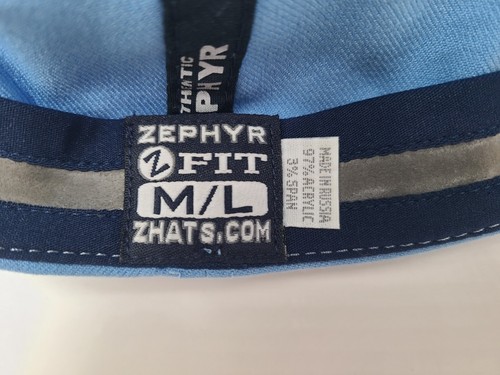 Columbia University Lions Zephyr Flex Fitted M-L Hat Cap CU Men Women NCAA Blue - Picture 11 of 11