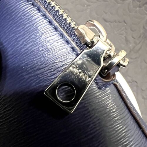 DKNY Bryant Leather Crossbody Bag Blue Chic Glam Travel Comfort Cute Classic:NWT - Picture 8 of 11