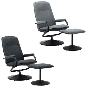 vidaXL Fauteuil Inclinable avec Repose-pied Tissu Salle de Séjour Multicolore