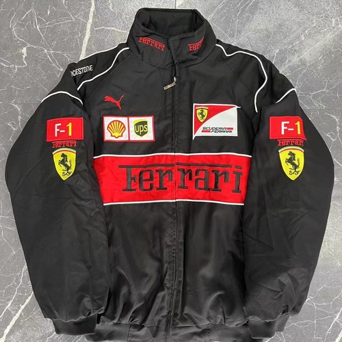 Motorcycle Racing Team Sports Costume Ferrari Motorcycle Jacket Warm Winter AU - Picture 10 of 20