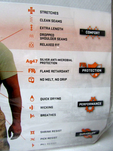 XGO NEW First Layer of Defense Phase 2 Flame Retardant Medium Crew Long Sleeve - Picture 4 of 7