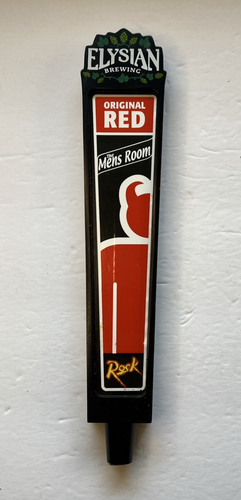 Elysian Brewing (Seattle) Original Mens Room Red Tap Handle Knob KISW Rock