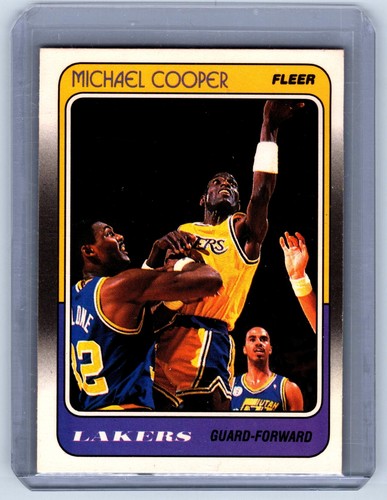 1988-89 Fleer Michael Cooper #65 Los Angeles Lakers