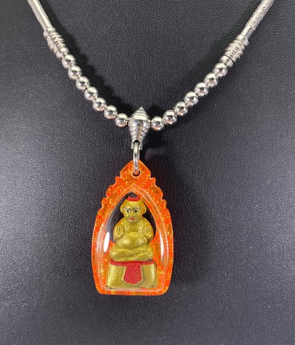 Collana super fortuna Kuman Thong LuangPu BunMa Wat Tham Phongphang Chumphon - Foto 4 di 6