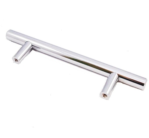Polished Chrome Cabinet Drawer T bar Handle 156mm x 35mm 96mm Centres (FTD445A) - Picture 1 of 2