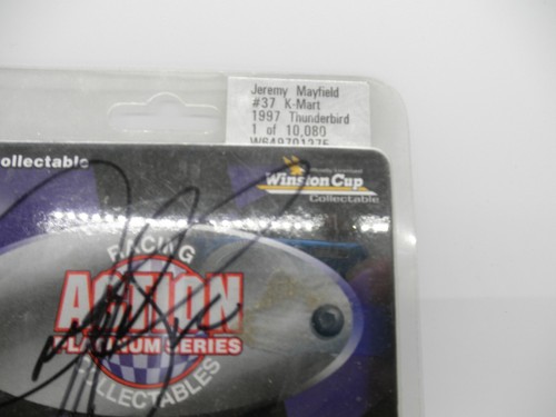 1997 ACTION Platinum Series AUTOGRAPHED JEREMY MAYFIELD - Picture 2 of 3