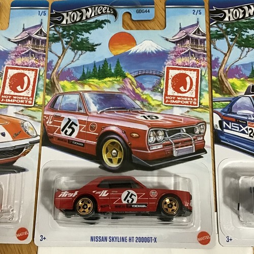 Lote de 3 Hot Wheels J-IMPORTS Nissan Skyline / Acura NSX / 1968 Mazda Cosmo 2024 - Imagen 6 de 10