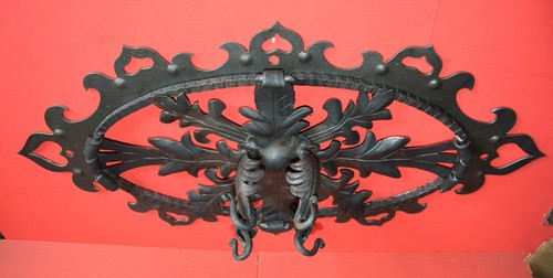 Chandelier Lighting Ceiling Swag Beam Hook, Wrought Iron 4" "C", 1/2" Screw - Picture 10 of 11