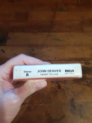 8 Track John Denver I Want To Live SEALED - Picture 3 of 3