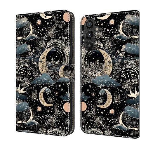 Flip Printed Wallet Phone Case for Samsung A55 A51 A70 A42 A05S A25 A35 A41 A40 - Picture 7 of 29