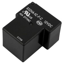832HA-1C-F-C 12VDC 40A Power Relay 5 Pins High Power SPDT Class F Flux Tight