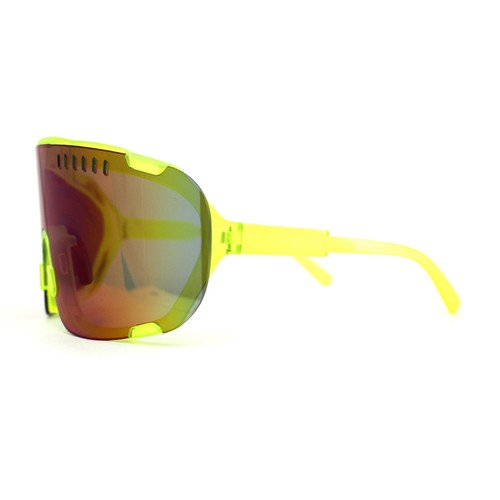 Herren übergroße randlose Schutzbrille Stil Sport Kunststoff Sonnenbrille - Bild 21 von 21