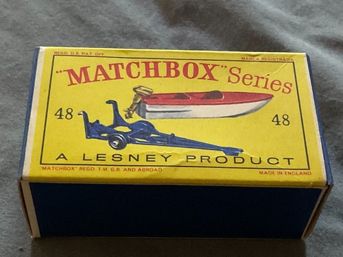 Matchbox No. 48 barco y remolque original caja D como nuevo - Imagen 2 de 11