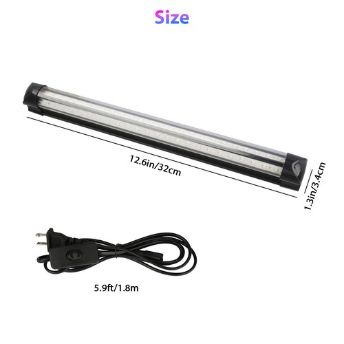 UV Black Light 48 LED Bar Fixtures Ultraviolet Lamp Strip US Plug DJ Party Club - Picture 6 of 14