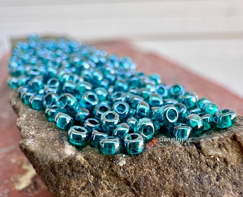 10/0 Luster Teal 10g Preciosa Czech Glass Seed Beads - Picture 3 of 6