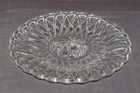Indiana Glass PRETZEL FRUITS No.622 Crystal Dinner Plate