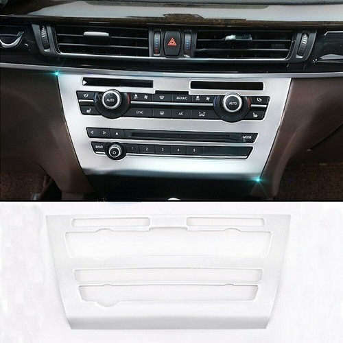 Silver AC CD Console Panel Cover Frame For BMW X5 F15 2014-2018 X6 F16 2015-2018 - Bild 1 von 7