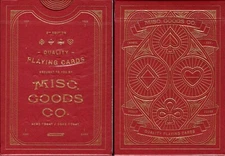 SEALED MISC GOODS CO RED PLAYING CARDS 3RD EDITION 2014 USPCC
