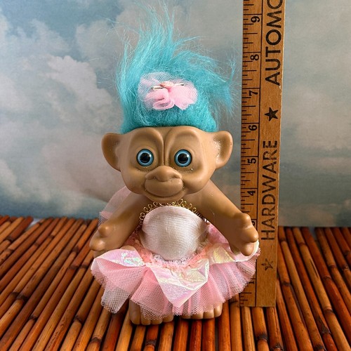 Vintage Russ 7" Tracey Doll with Blue Hair and Pink Ballet Tutu - Bild 6 von 6