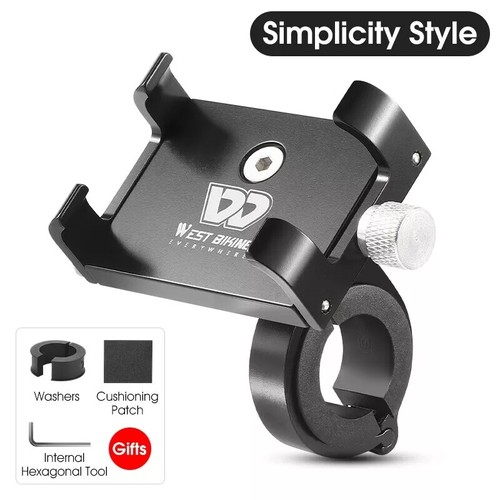 Phone Holder Aluminum Alloy MTB Mountain Bike Cell Phone Bracket Electric - Picture 13 of 16