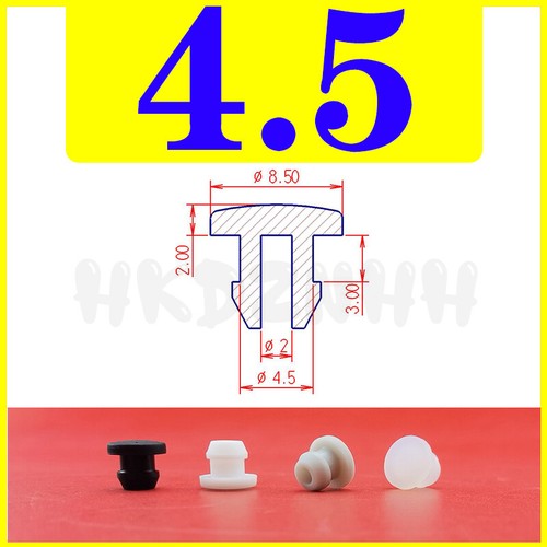 Tapas de extremo de tubo de enchufe de goma a presión de goma de silicona negras Ø 2,5 mm - 60,6 mm - Imagen 13 de 63