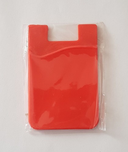 Silicone Credit Card ID Cash Holder Wallet Pouch Stick-On Mobile Phone Pocket - Picture 5 of 48