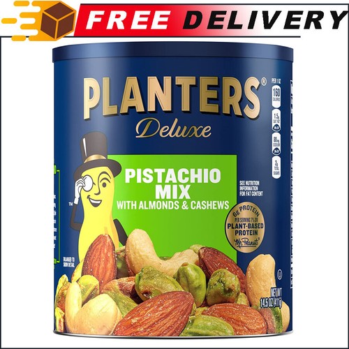 PLANTERS Deluxe Pistachio Mix Variety Mixed Nuts w/ Pistachios Resealable 14.5oz