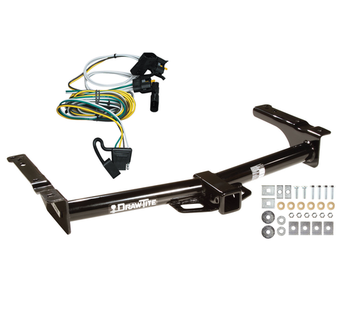 Trailer Tow Hitch For 95-02 Ford Van E150 E250 E350 Receiver & Wiring Harness - Picture 1 of 6