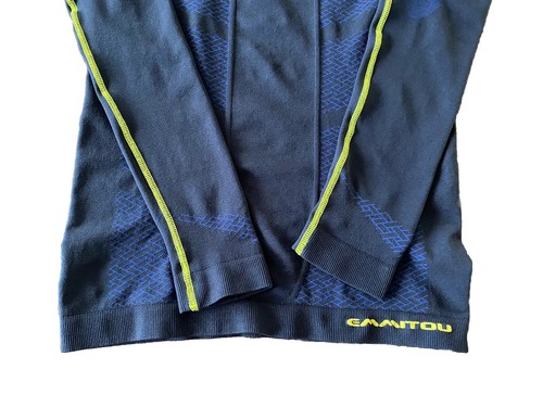 NUEVO SIN ETIQUETAS EMMITOU Para hombres XL Manga Larga Logo Capa Base Absorbente Térmica Azul Marino Italia - Imagen 8 de 23