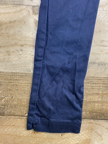 Janie & Jack Girls Stretch Front Pockets Twill Skinny Pants Navy Blue Sz 5 - Picture 2 of 13