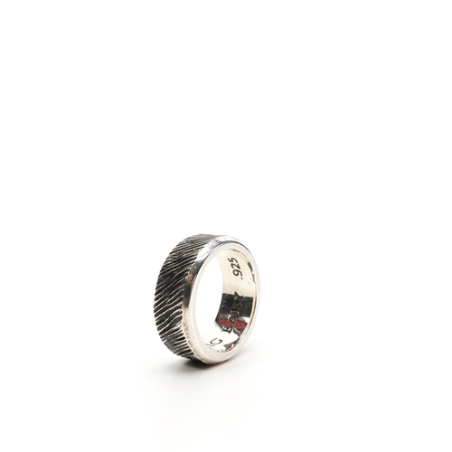 King Baby Studio Slashed Texture Band Ring Fine Silver .925 Size 7 - Picture 4 of 8