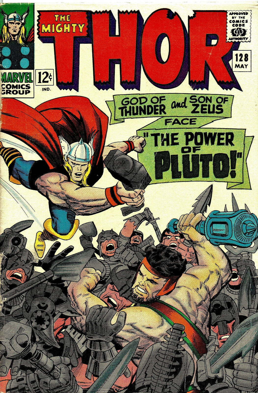 Thor #128 (Marvel) May 1966, (VFN+) Jack Kirby art Condition:  VERY FINE+ Oryginalna gwarancja, popularność