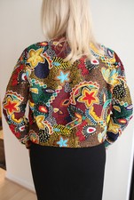 NWT Alice Olivia Beaded Jacket 998 tag attached Size M Colorful Long Sleeves