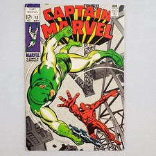 Captain Marvel #13 May 1969 Marvel Comics FN 6.0 Gary Friedrich Frank Springer