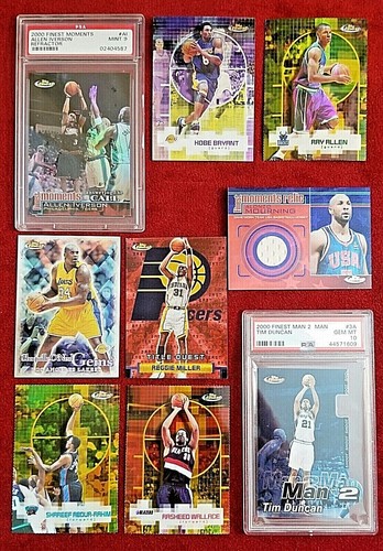 2000-01 Topps Finest Moments Gold Refractor Allen PSA Iverson Bryant Duncan - Picture 1 of 123