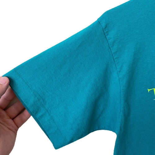 Camisa Vintage Screen Stars Para Hombre Mediana Turquesa Doble Cara Años 90 Logotipo de Inodoro Camiseta - Imagen 6 de 9