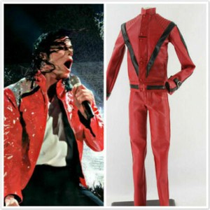 michael jackson thriller red leather jacket