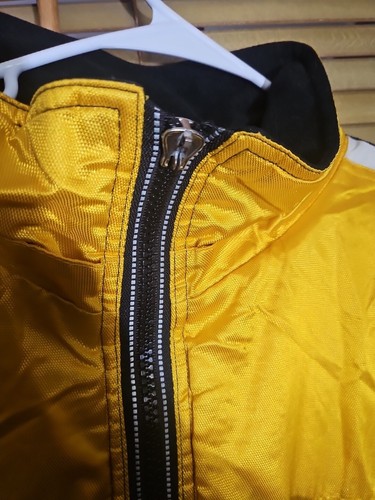 Vintage Iowa Hawkeyes Starter Puffer Jacket Mens XL Black Ncaa Football Full Zip - Picture 10 of 11