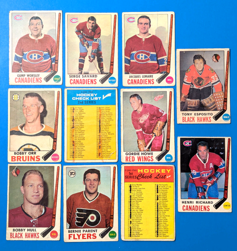 1969-70 O-Pee-Chee Hockey Complete Set of 230/231 Missing #205 Lower Grade Set - Foto 2 di 24